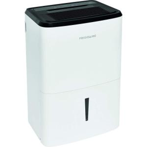 imageFrigidaire 50Pint Portable Dehumidifier for Basement Home and Attic 115V Quiet Moisture Absorber for Humidity Control with Auto ShutOff and Removable Water BucketContinuous Drain Option White35 PINT