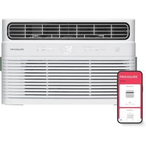 imageFrigidaire 8000 BTU Smart Inverter Window Air Conditioner with WiFi and Energy Star Certification Cools Up to 350 Sq Ft Ultra Quiet Operation White10 000 BTU