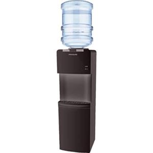 imageFrigidaire EFWC498  Top Loading Cooler Dispenser Hot ampamp Cold Water  Child Safety Lock  Innovative Slim ampamp Sleek Design Holds 3 or 5 Gallon Bottles  BlackBlack