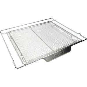 imageFrigidaire FG24AIRFTRY ReadyCook 24quot Air Fry Tray with Air Fry Basket and Oven Rack for Frigidaire Gallery Wall Ovens with Air Fry Stainless SteelFor 24 Oven