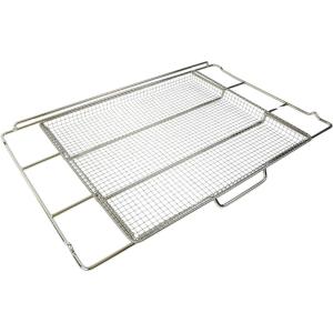 imageFrigidaire FG24AIRFTRY ReadyCook 24quot Air Fry Tray with Air Fry Basket and Oven Rack for Frigidaire Gallery Wall Ovens with Air Fry Stainless SteelFor 30 Oven