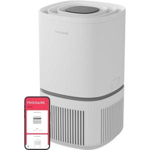 imageFrigidaire PureA300 XL HEPA Air Purifier with WiFi for Large Rooms Covers up to 1685 Sq Ft 3Stage Filtration Energy Star Certification Air Quality Monitoring Smart Mode Ultra Quiet White850 Square Feet Wifi