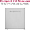 imageFrigidaire EFR182 16 cu ft Stainless Steel Mini Fridge Perfect for Home or The Office Platinum Series 18