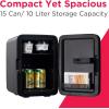 imageFrigidaire Portable 10L 15can Mini Fridge Brushed Stainless Rugged Refrigerator EFMIS188SSSTAINLESS