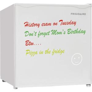 imageFRIGIDAIRE EFR107WHITE Mini Fridge for Dorm with White Board ampamp Small Ice Freezer 16 Cu Ft Compact Refrigerator WhiteWHITE