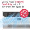 imageFrigidaire 8000 BTU Window Air Conditioner with Remote Control Cools Up to 350 Sq Ft Quiet Operation Eco Mode 3 Fan Speeds Auto Restart White10 000 BTU Electronic Controls