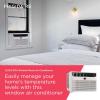 imageFrigidaire 8000 BTU Window Air Conditioner with Remote Control Cools Up to 350 Sq Ft Quiet Operation Eco Mode 3 Fan Speeds Auto Restart White12 000 BTU Electronic Controls