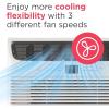 imageFrigidaire 8000 BTU Window Air Conditioner with Remote Control Cools Up to 350 Sq Ft Quiet Operation Eco Mode 3 Fan Speeds Auto Restart White12 000 BTU Electronic Controls