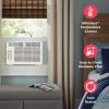 imageFrigidaire 8000 BTU Window Air Conditioner with Remote Control Cools Up to 350 Sq Ft Quiet Operation Eco Mode 3 Fan Speeds Auto Restart White5 000 BTU Mechanical Controls