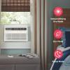 imageFrigidaire 8000 BTU Window Air Conditioner with Remote Control Cools Up to 350 Sq Ft Quiet Operation Eco Mode 3 Fan Speeds Auto Restart White5 000 BTU Electronic Controls