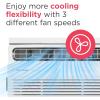 imageFrigidaire 8000 BTU Window Air Conditioner with Remote Control Cools Up to 350 Sq Ft Quiet Operation Eco Mode 3 Fan Speeds Auto Restart White5 000 BTU Electronic Controls