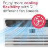 imageFrigidaire 8000 BTU Window Air Conditioner with Remote Control Cools Up to 350 Sq Ft Quiet Operation Eco Mode 3 Fan Speeds Auto Restart White6 000 BTU Electronic Controls