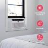 imageFrigidaire 8000 BTU Window Air Conditioner with Remote Control Cools Up to 350 Sq Ft Quiet Operation Eco Mode 3 Fan Speeds Auto Restart White6 000 BTU Electronic Controls