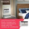 imageFrigidaire 8000 BTU Window Air Conditioner with Remote Control Cools Up to 350 Sq Ft Quiet Operation Eco Mode 3 Fan Speeds Auto Restart White6 000 BTU Electronic Controls