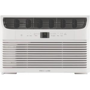 imageFrigidaire 8000 BTU Window Air Conditioner with Remote Control Cools Up to 350 Sq Ft Quiet Operation Eco Mode 3 Fan Speeds Auto Restart White8 000 BTU Electronic Controls