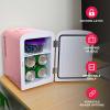 imageFrigidaire EFMIS151 Mini Portable Compact Personal Home Office Fridge Cooler BUILT IN SPEAKER 4L Capacity Chills Six 12 oz Cans 100 FreonFree ampamp Eco FriendlyPink
