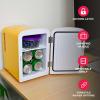 imageFrigidaire EFMIS151 Mini Portable Compact Personal Home Office Fridge Cooler BUILT IN SPEAKER 4L Capacity Chills Six 12 oz Cans 100 FreonFree ampamp Eco FriendlyYellow