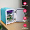 imageFrigidaire EFMIS151 Mini Portable Compact Personal Home Office Fridge Cooler BUILT IN SPEAKER 4L Capacity Chills Six 12 oz Cans 100 FreonFree ampamp Eco FriendlyBlue