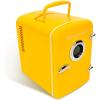 imageFrigidaire EFMIS151 Mini Portable Compact Personal Home Office Fridge Cooler BUILT IN SPEAKER 4L Capacity Chills Six 12 oz Cans 100 FreonFree ampamp Eco FriendlyYellow